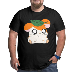Open image in slideshow, kawaii Big Eyes Hamster Big Size Men&#39;s T-shirt

