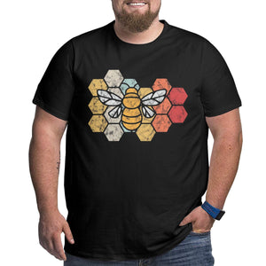 Open image in slideshow, Vintage Retro Bee Apparel Big Size Men&#39;s T-shirt
