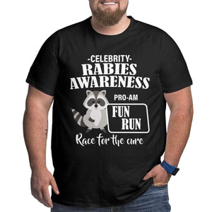 Open image in slideshow, Celebrity Rabies Awareness Pro Am Fun Run Race For The Cure Big Size Men&#39;s T-shirt

