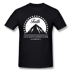 Open image in slideshow, Air Jordan 1 Pine Green 1s Sneaker Tee Faith Can Move Mountains Shirt
