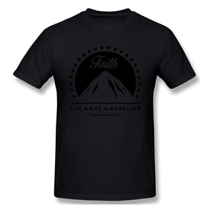 Open image in slideshow, Air Jordan 1 Pine Green 1s Sneaker Tee Faith Can Move Mountains t Shirt
